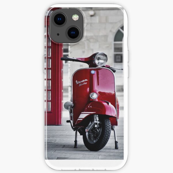 Red Vespa Scooter iPhone Soft Case