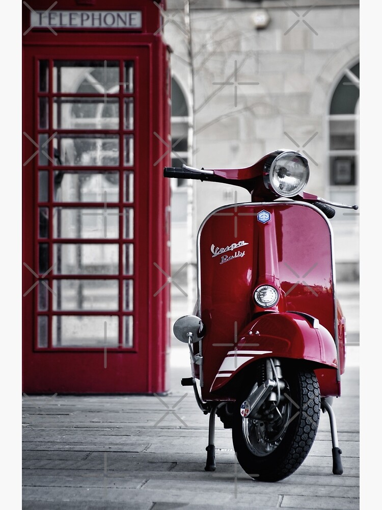 Red Vespa Scooter by redstar5