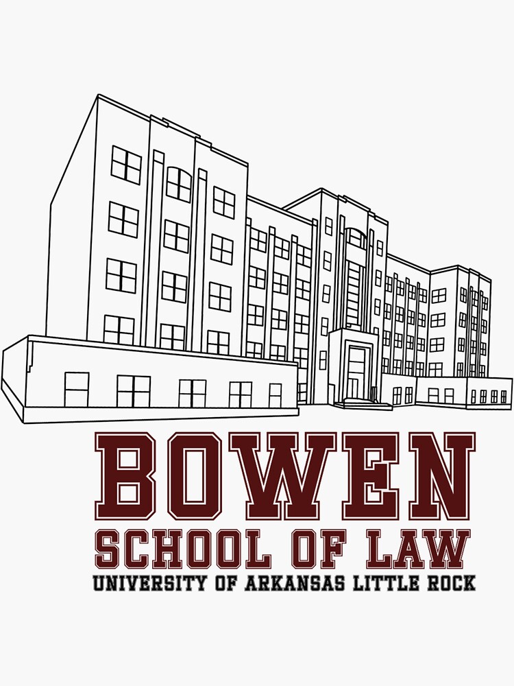 quot Bowen building outline (Bowen School of Law) quot Sticker for Sale by quot Bowen building outline (Bowen School of Law) quot Sticker for Sale by