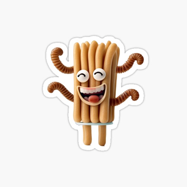 "Happy Churro" Sticker for Sale by TranMuse Redbubble