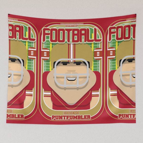 Item preview, American Football Red and Gold - Enzone Puntfumbler - Victor version designed and sold by boxedspaper.