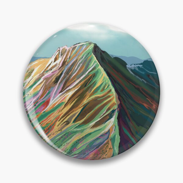 Item preview, Rainbow Modern Colorful Mountain Art designed and sold by HoneyCactus.