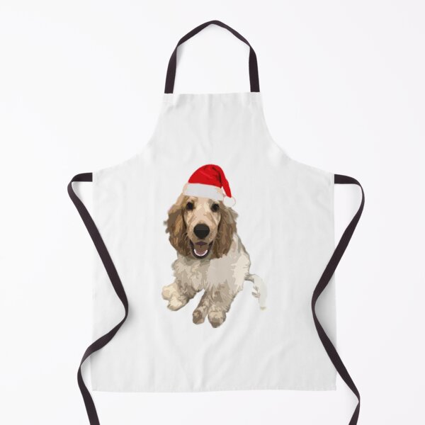 Item preview, Christmas Cocker Spaniel (White) designed and sold by Grades-Designs.