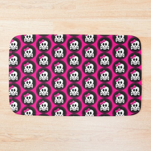 Item preview, Punk Rock Girl Cute Skull and Crossbones designed and sold by FrazellaDesigns.