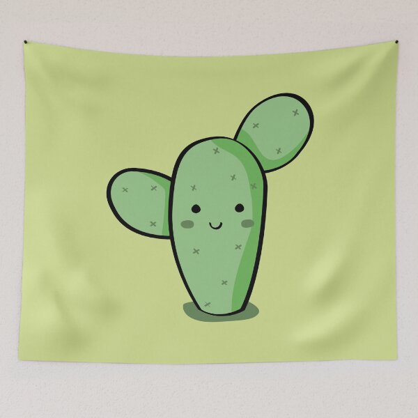 Item preview, Cute nopal cactus illustration designed and sold by CutestShopEver.