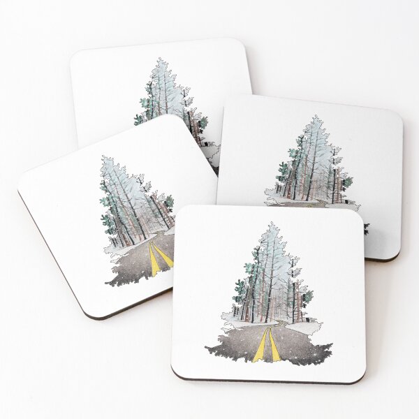 Item preview, Snowy Forest Road designed and sold by skye-studio.