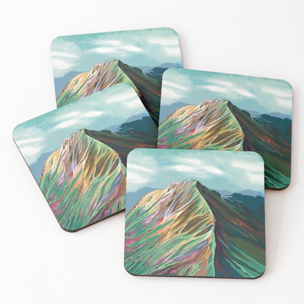 Item preview, Rainbow Modern Colorful Mountain Art designed and sold by HoneyCactus.