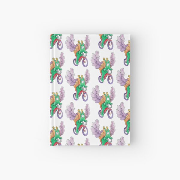The Flying Snail Brings Happiness on a Bicycle Hardcover Journal