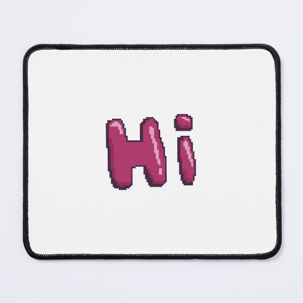 Item preview, Hi introvert greeting in pixel art designed and sold by HarshBrown.
