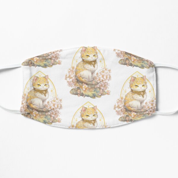 golden cat Flat Mask