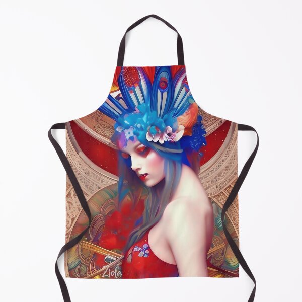 Item preview, Enchanting Floral Dreamy Art Deco Cute Girl designed and sold by ZiolaRosa.