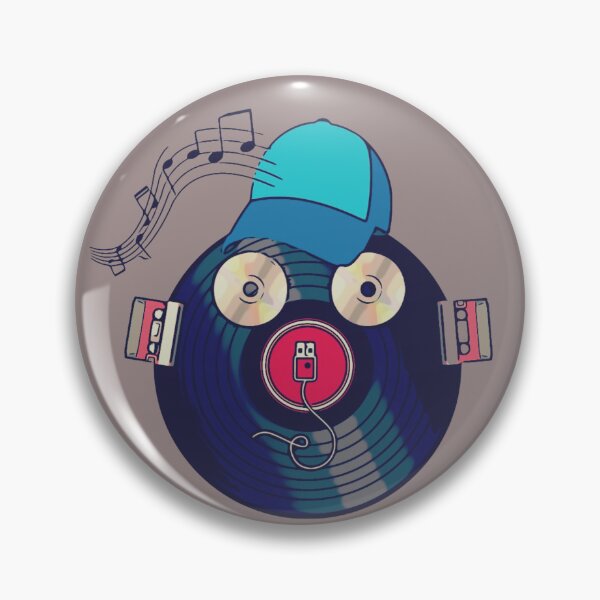 Item preview, Never Forget Music Vinyl Smiley design designed and sold by t1n3333.