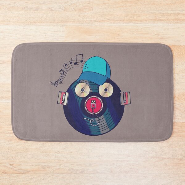 Item preview, Never Forget Music Vinyl Smiley design designed and sold by t1n3333.