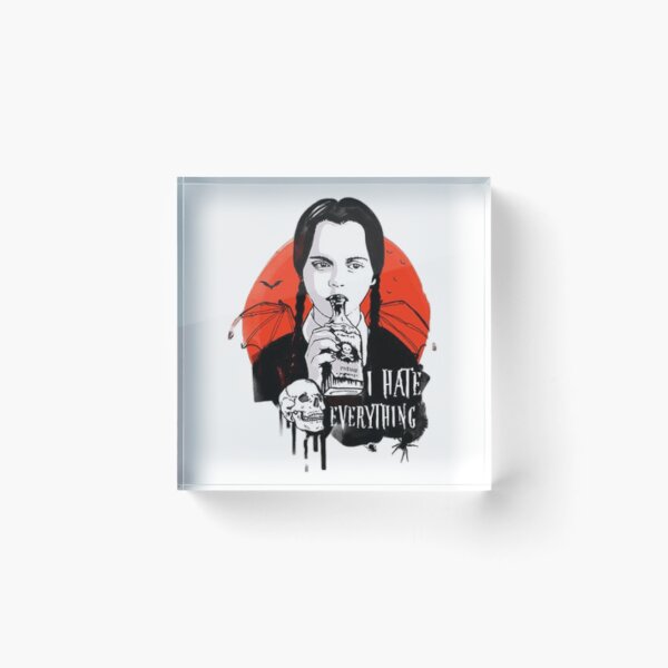 Item preview, Wednesday addams ( I hate everything ) designed and sold by Vehiclestore.