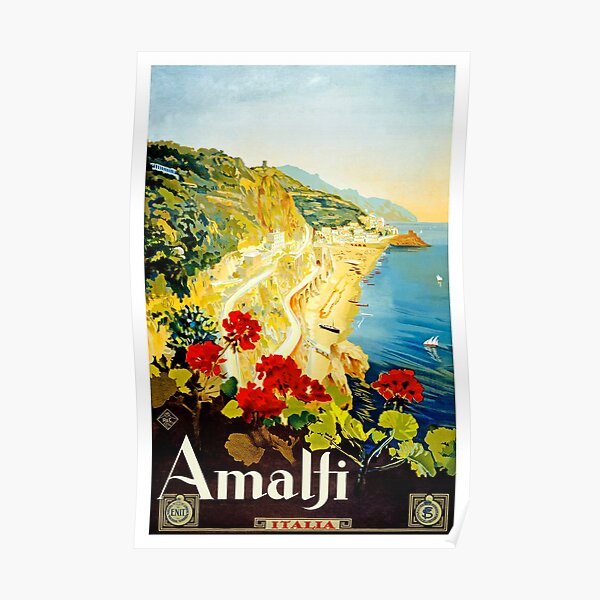 Vintage Italy Travel Poster Poster