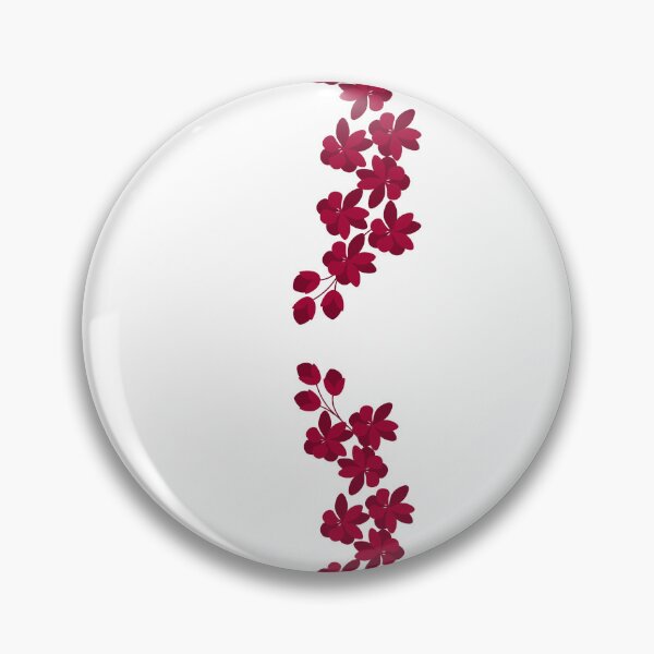 Item preview, Red fowers white background designed and sold by Tervezek.