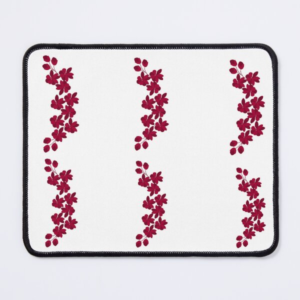 Item preview, Red fowers white background designed and sold by Tervezek.