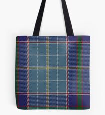 00161 Texas Blue Bonnet Tartan Tote Bag