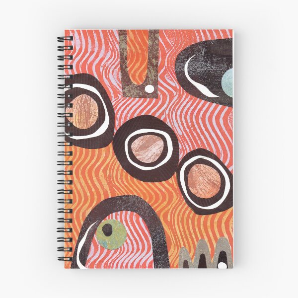 Item preview, Funky retro orange print designed and sold by bearoberts.