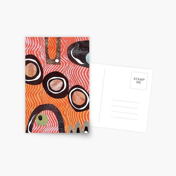 Item preview, Funky retro orange print designed and sold by bearoberts.