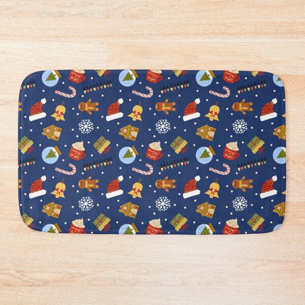 Item preview, Christmas Elements on Midnight Blue designed and sold by draftsxdoodles.