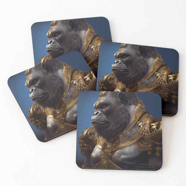 Item preview, 'Gorilla Soldier' - (Primal Warfare Series) #3 Portrait Of A Gorilla Warrior  designed and sold by NewDesignPrints.