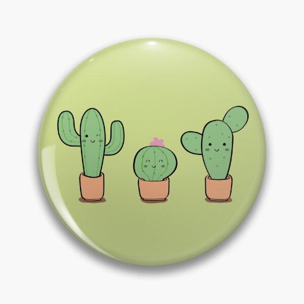 Item preview, Three cute pot cactus illustration designed and sold by CutestShopEver.