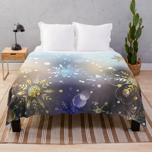 Item preview, Morning Golden Snowflakes designed and sold by Blackmoon9.
