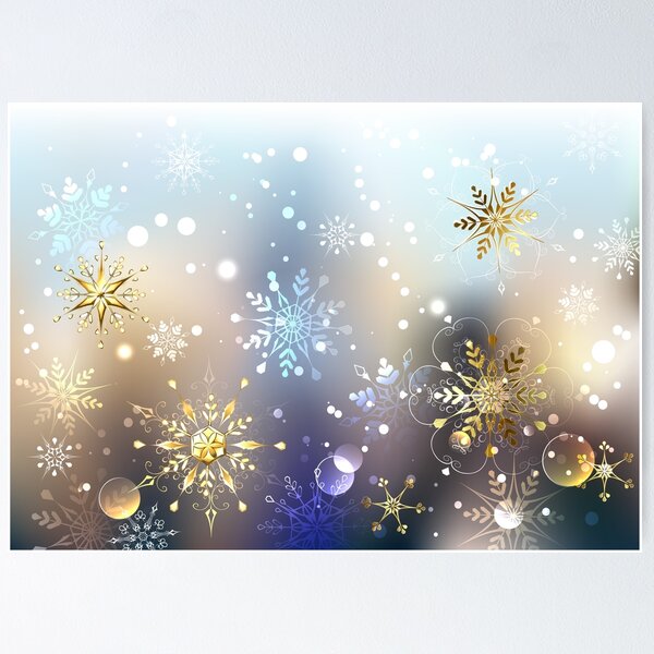 Item preview, Morning Golden Snowflakes designed and sold by Blackmoon9.