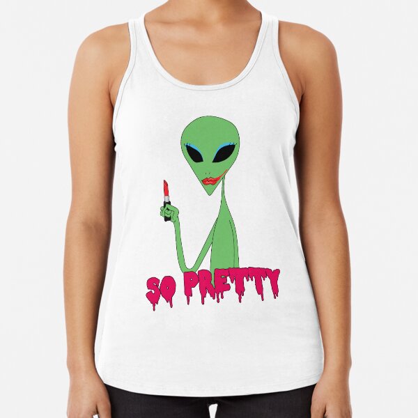 lipstick alien - eyeshadow Racerback Tank Top