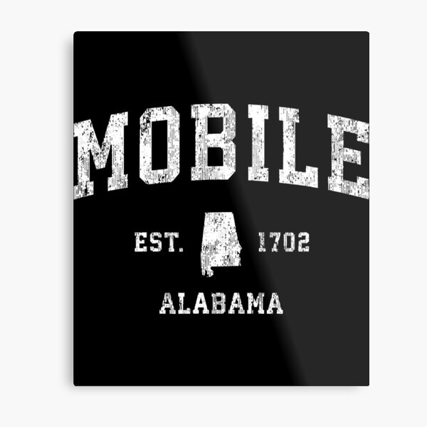 Item preview, Mobile Alabama AL Vintage Athletic Sports Design designed and sold by JackSadowski.