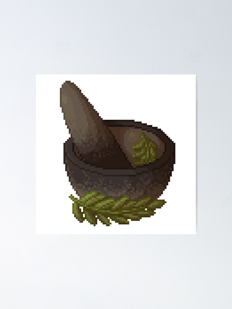 "Mortar and Pestle" Poster for Sale by Jayisalone Redbubble
