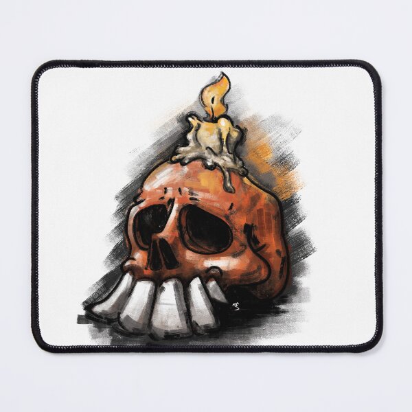 Item preview, skull candle digital painting designed and sold by jishnusnair.