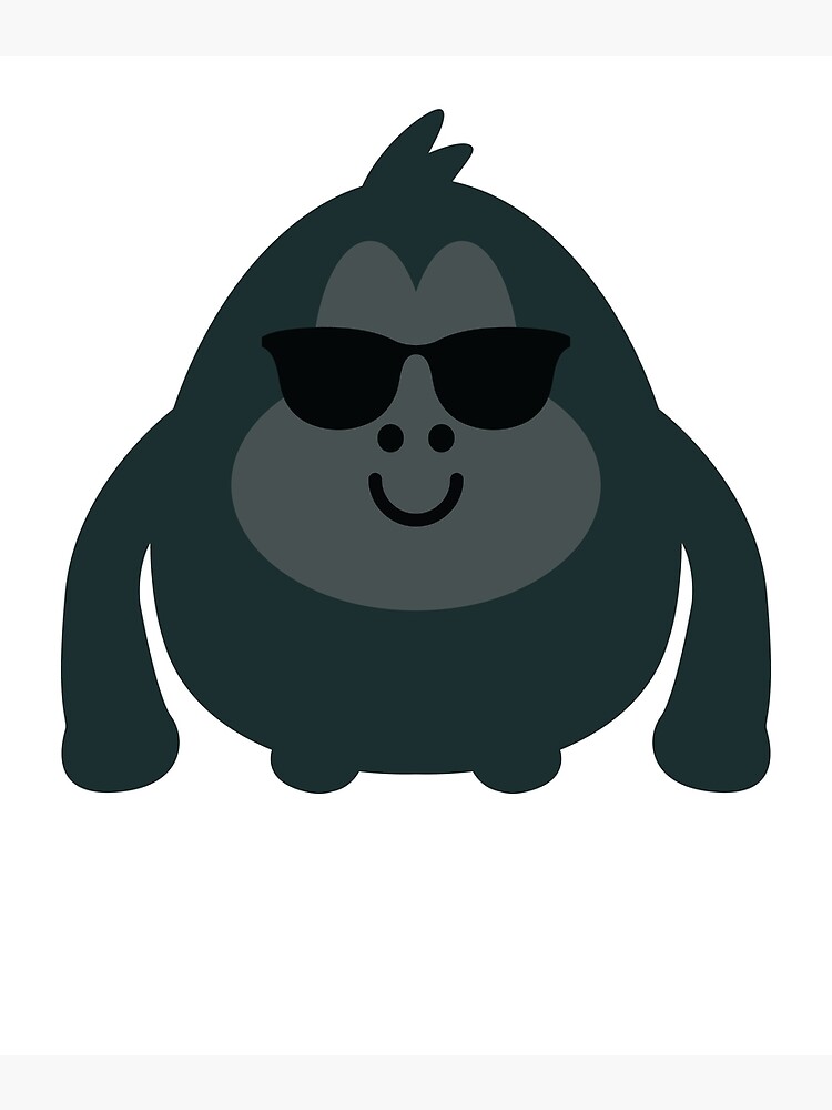 "Gorilla Emoji " Canvas Print for Sale by HippoEmo Redbubble
