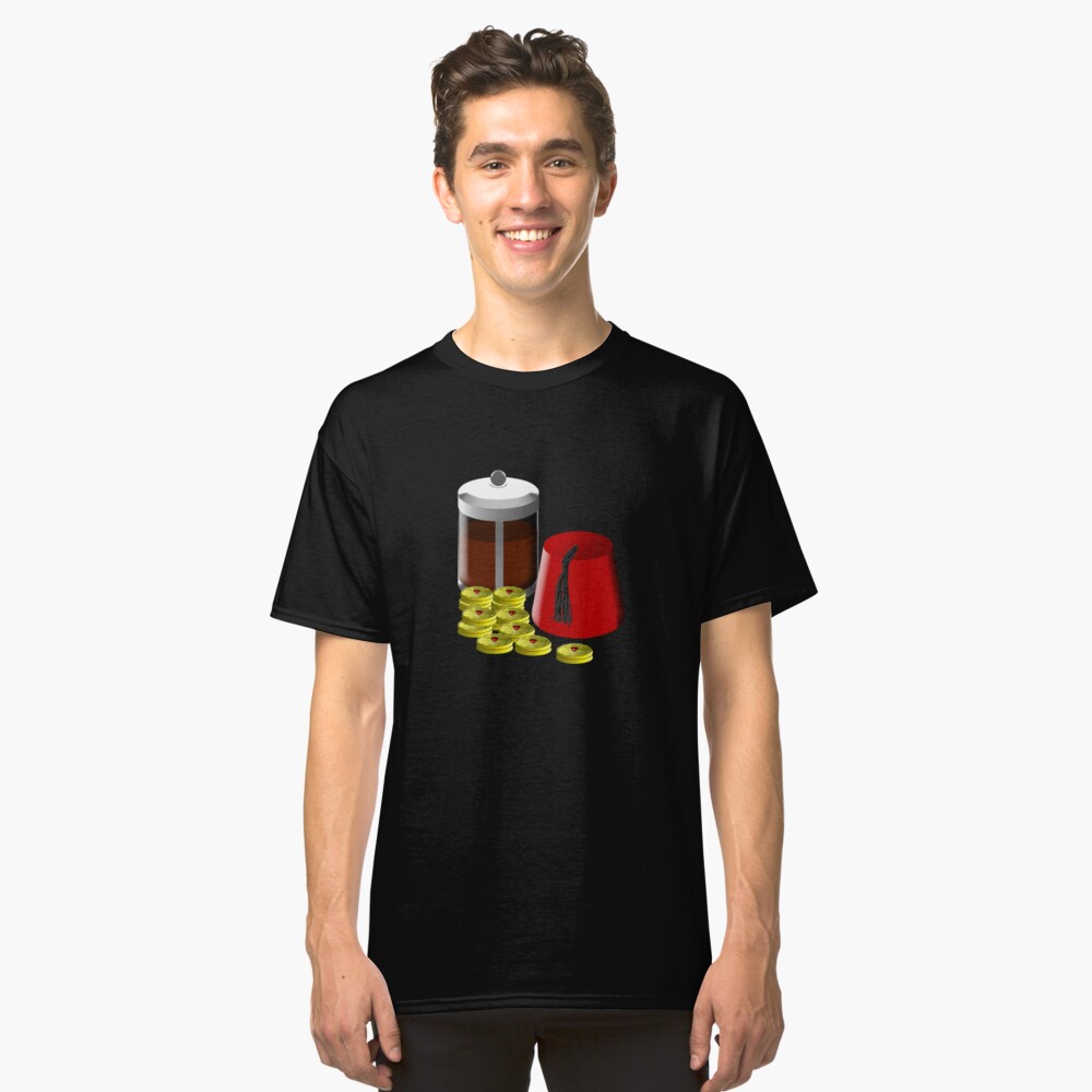 I'm going to need... a pot of coffee, 12 jammie dodgers, and a fez Classic T-Shirt