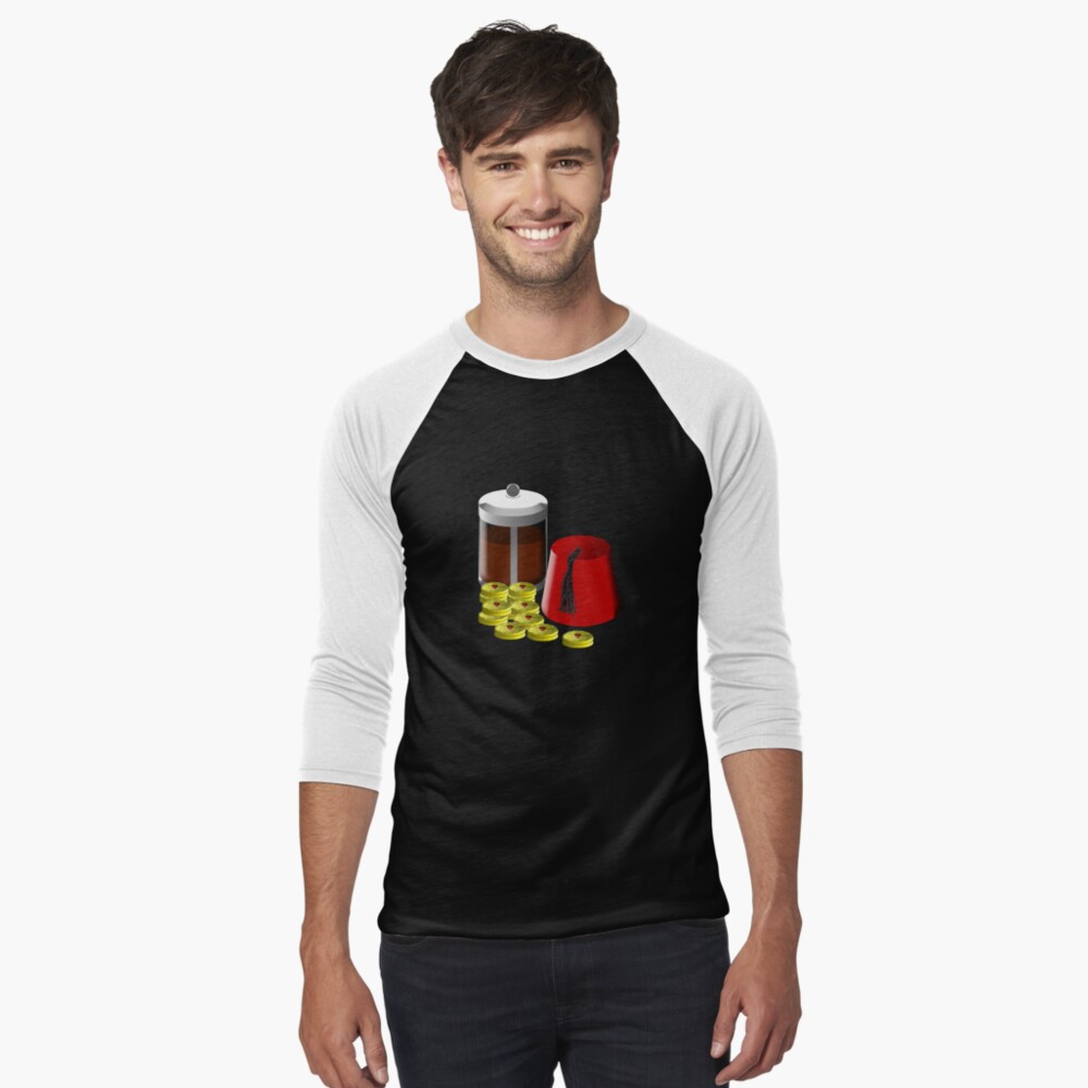 Item preview, Baseball ¾ Sleeve T-Shirt designed and sold by brianftang.