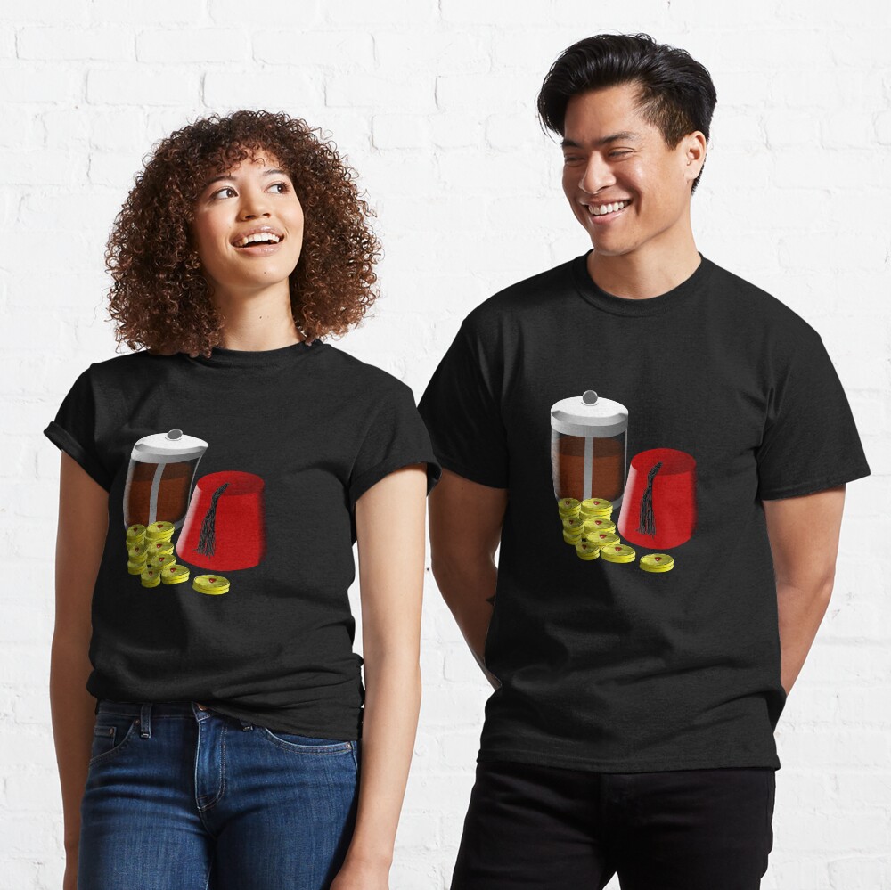 I'm going to need... a pot of coffee, 12 jammie dodgers, and a fez Classic T-Shirt