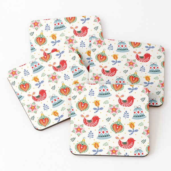 Item preview, Cute Christmas Elements Pattern designed and sold by Vector Scout Lab.