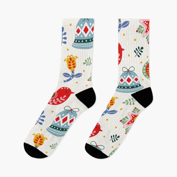 Item preview, Cute Christmas Elements Pattern designed and sold by Vector Scout Lab.