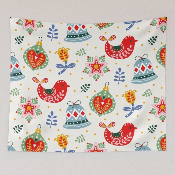 Item preview, Cute Christmas Elements Pattern designed and sold by Vector Scout Lab.