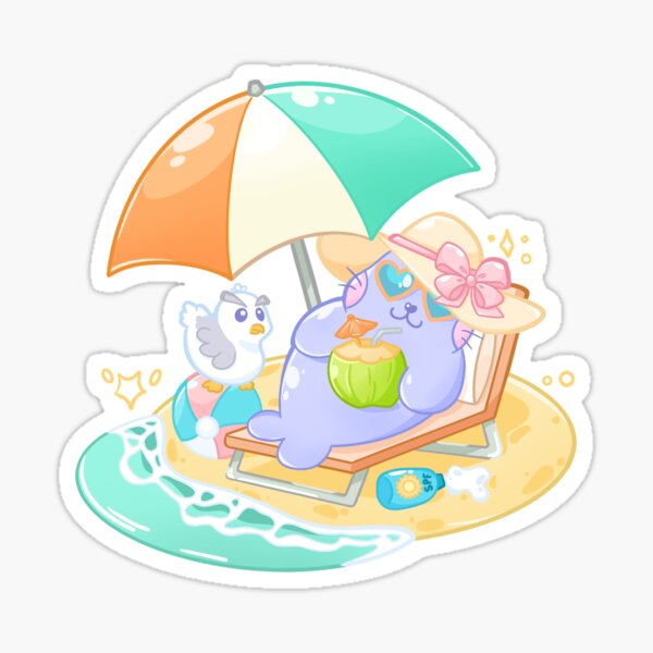 Summer Seal Sticker
