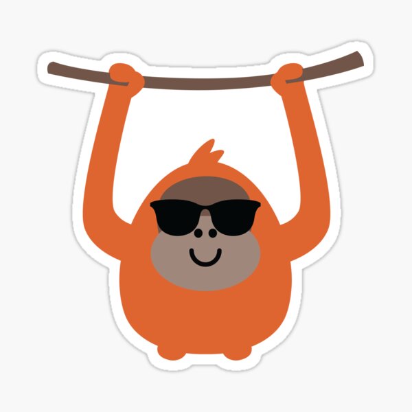 Item preview, Orangutan Emoji   designed and sold by HippoEmo.