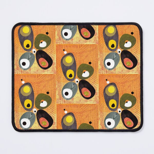 Item preview, Orange mid century style abstract illustration citrus colors  designed and sold by bearoberts.