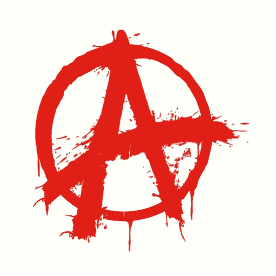 Anarchy Red Art Print By Desrosiers Redbubble