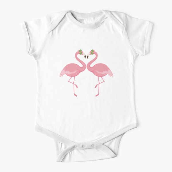 Flamingo Man Short Sleeve Baby One Piece Redbubble - flamingo youtube roblox family dinner