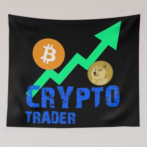 Item preview, Crypto Trader Art Design Draw Street Art Graphic Paint Text Phrase Quote designed and sold by BK-Fishing.