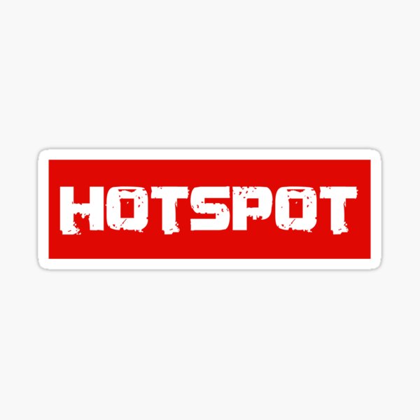Autocollant hot spot design sticker