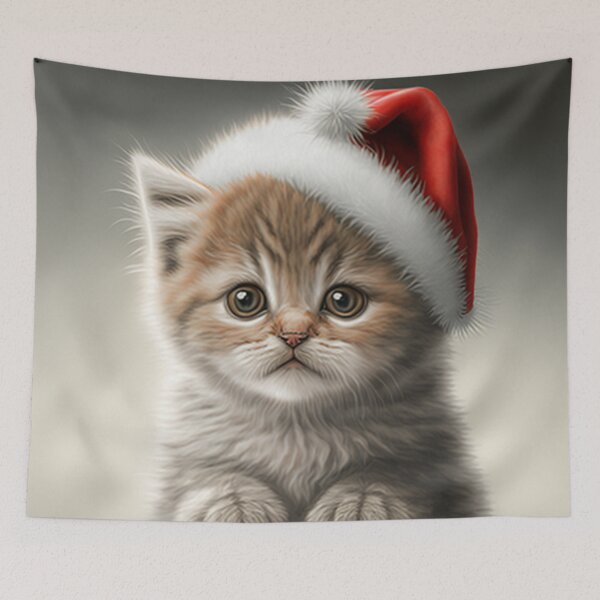Item preview, Cute Christmas Kitten designed and sold by designmetaspace.
