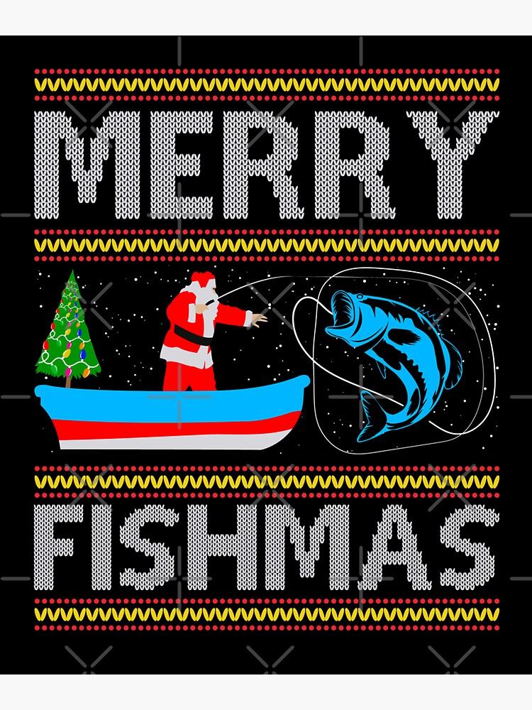 Wishing you reel nice fishmas funny bass fishing christmas, Merry Christmas  Funny Fishing quotes, Gifts for Fishmas Lovers Sticker for Sale by  ThanksVibe
