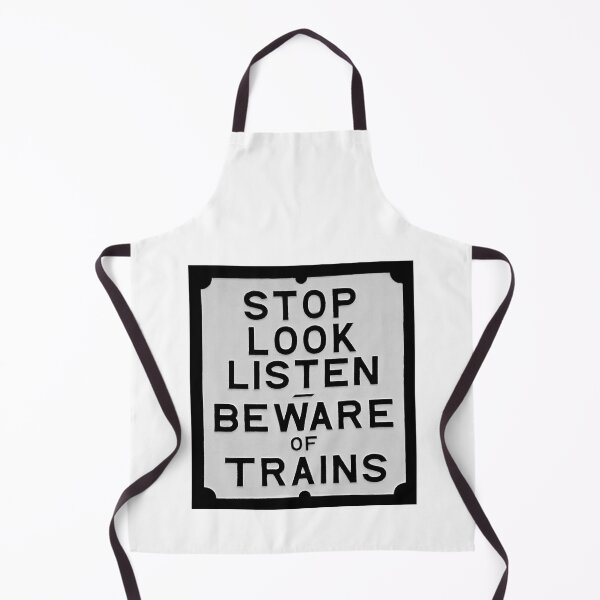 Item preview, Vintage Railway Beware of trains sign designed and sold by Random Railways.